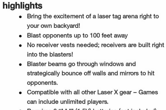 $15 or 2/$20🆕️ Laser X Micro B2 Blaster Play Digital Lights & Sounds 100' Range - Picture 9 of 9
